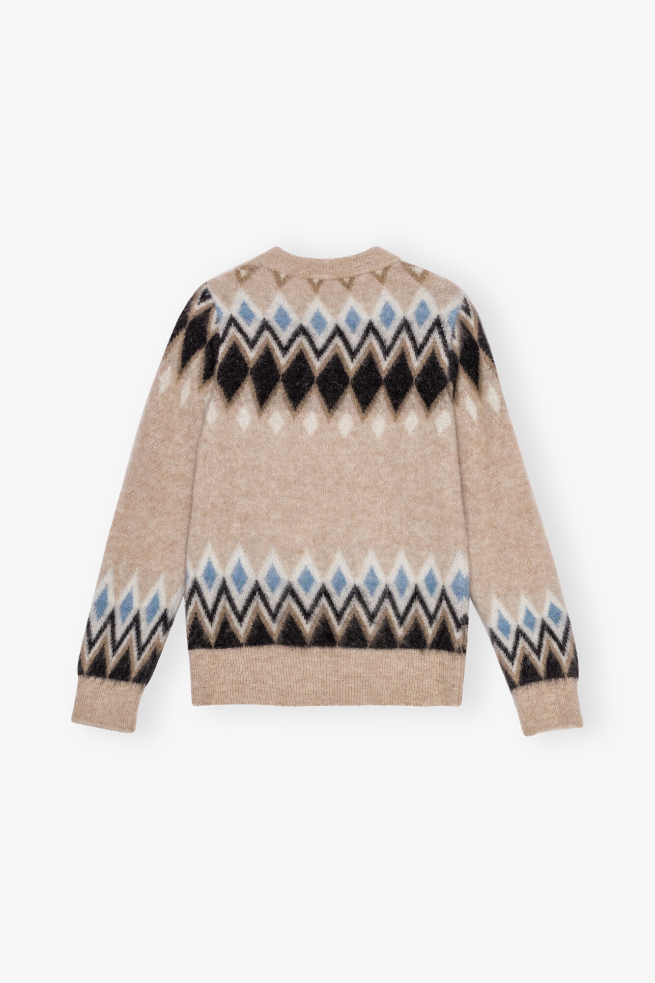 MULTICOLOR FINE BRUSHED ALPACA SWEATER - 6