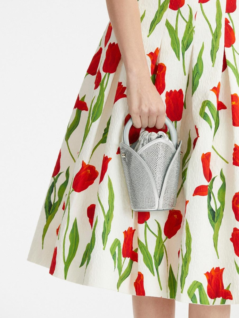Oscar de la Renta CRYSTAL PAVE TULIPAN NANO BAG outlook