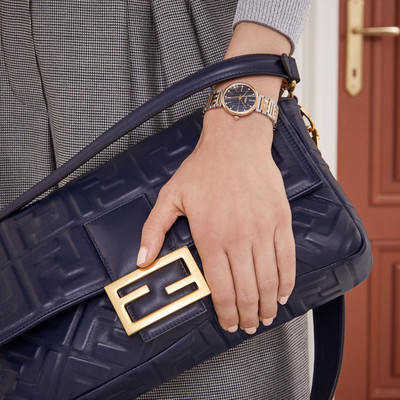 FENDI Blue nappa leather bag outlook