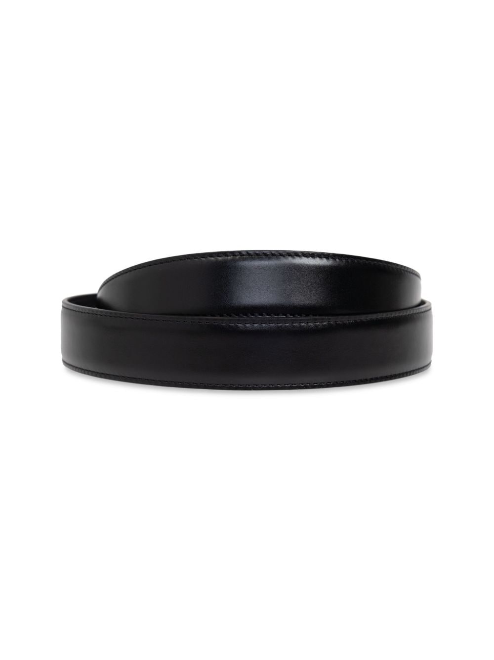 gold-tone buckle leather belt - 3