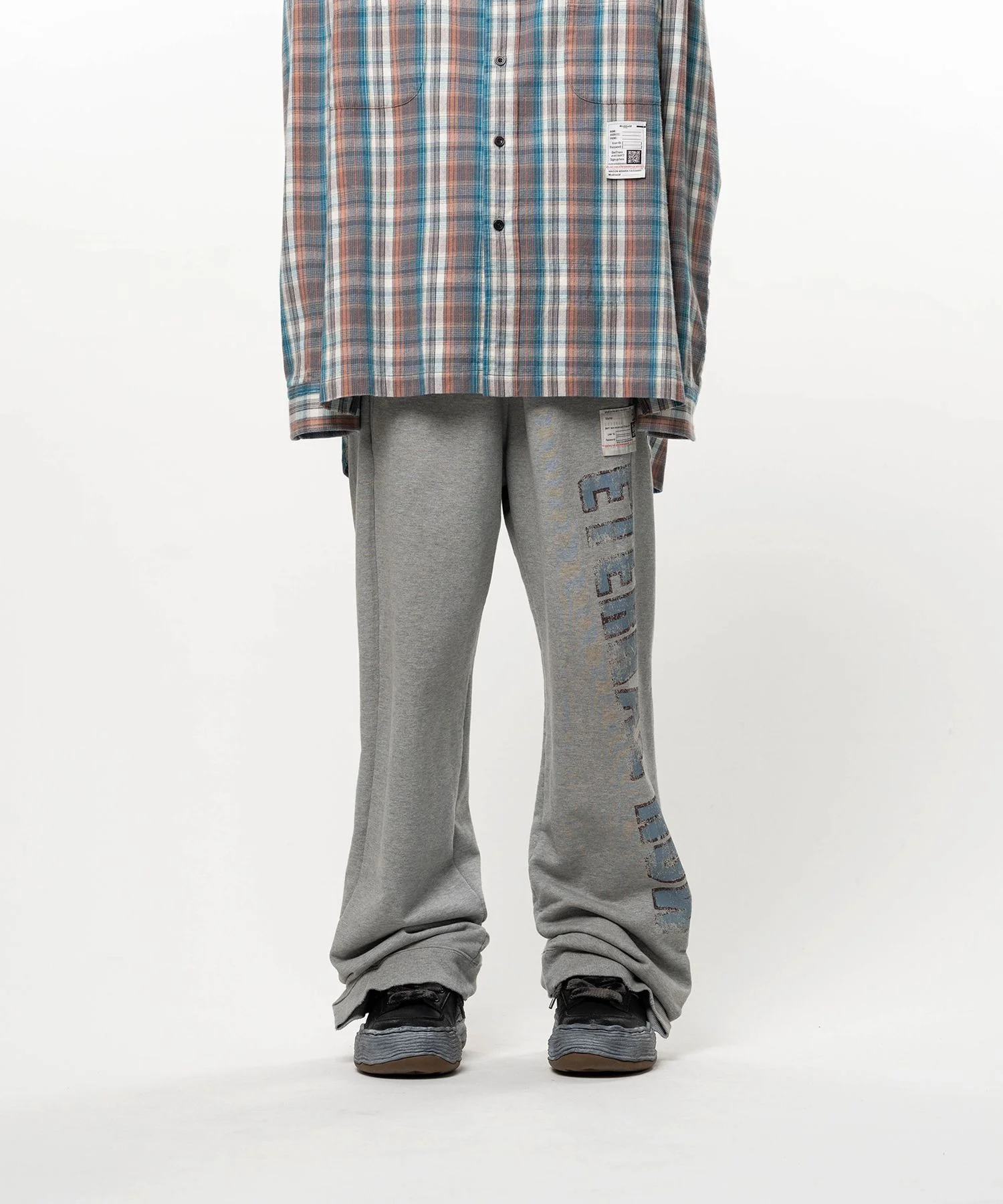 Folded College Logo Sweat Pants - 1