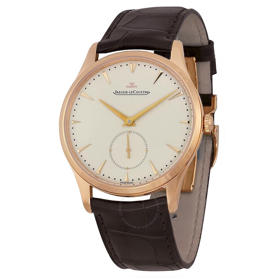 Jaeger LeCoultre Master Grande Ultra Thin Beige Dial Dark Brown Leather Men's Watch Q1352420 - 1