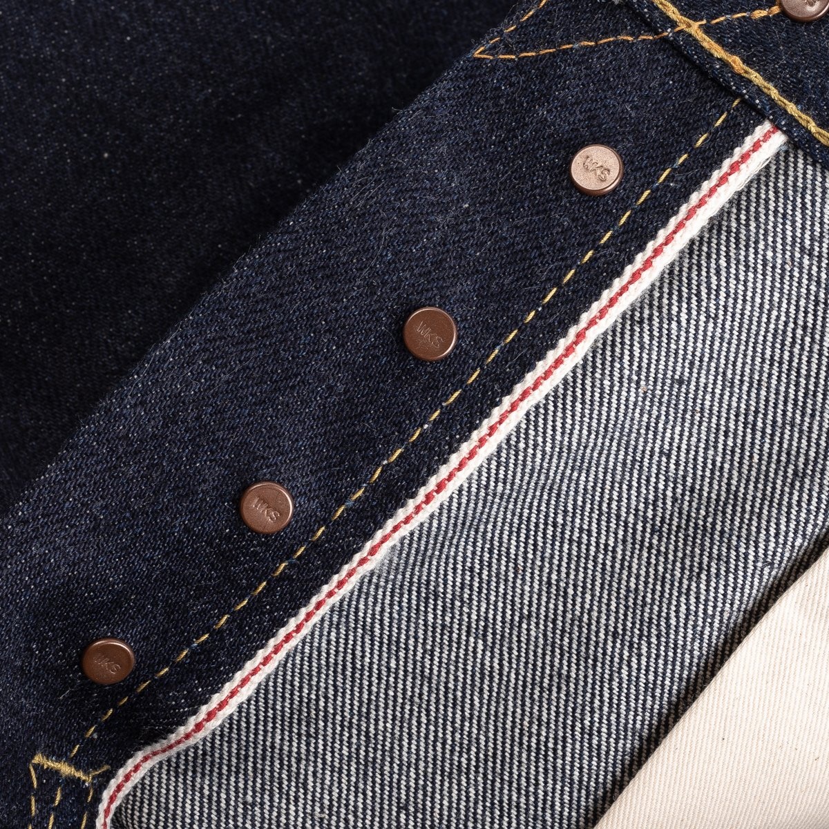 IH-888S-UHR 21/23oz Ultra Heavy Raw Selvedge Denim Medium/High Rise Tapered Cut Jeans - Indigo - 10