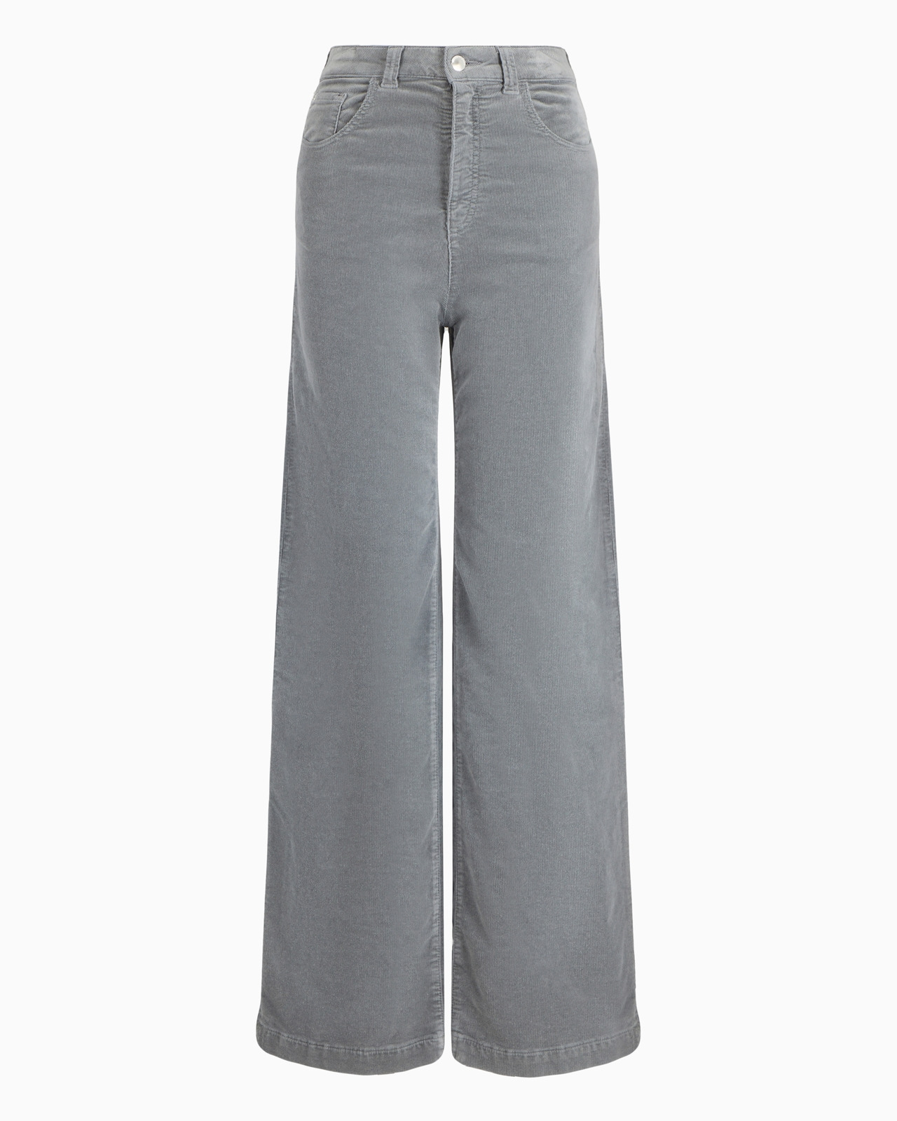 J14 high-waisted, wide-leg palazzo trousers in garment-dyed corduroy - 1