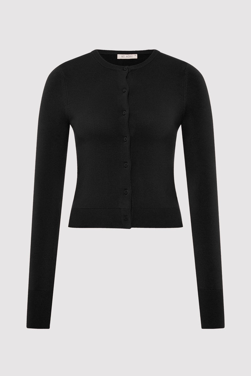 Classic Cardigan - Black - 1
