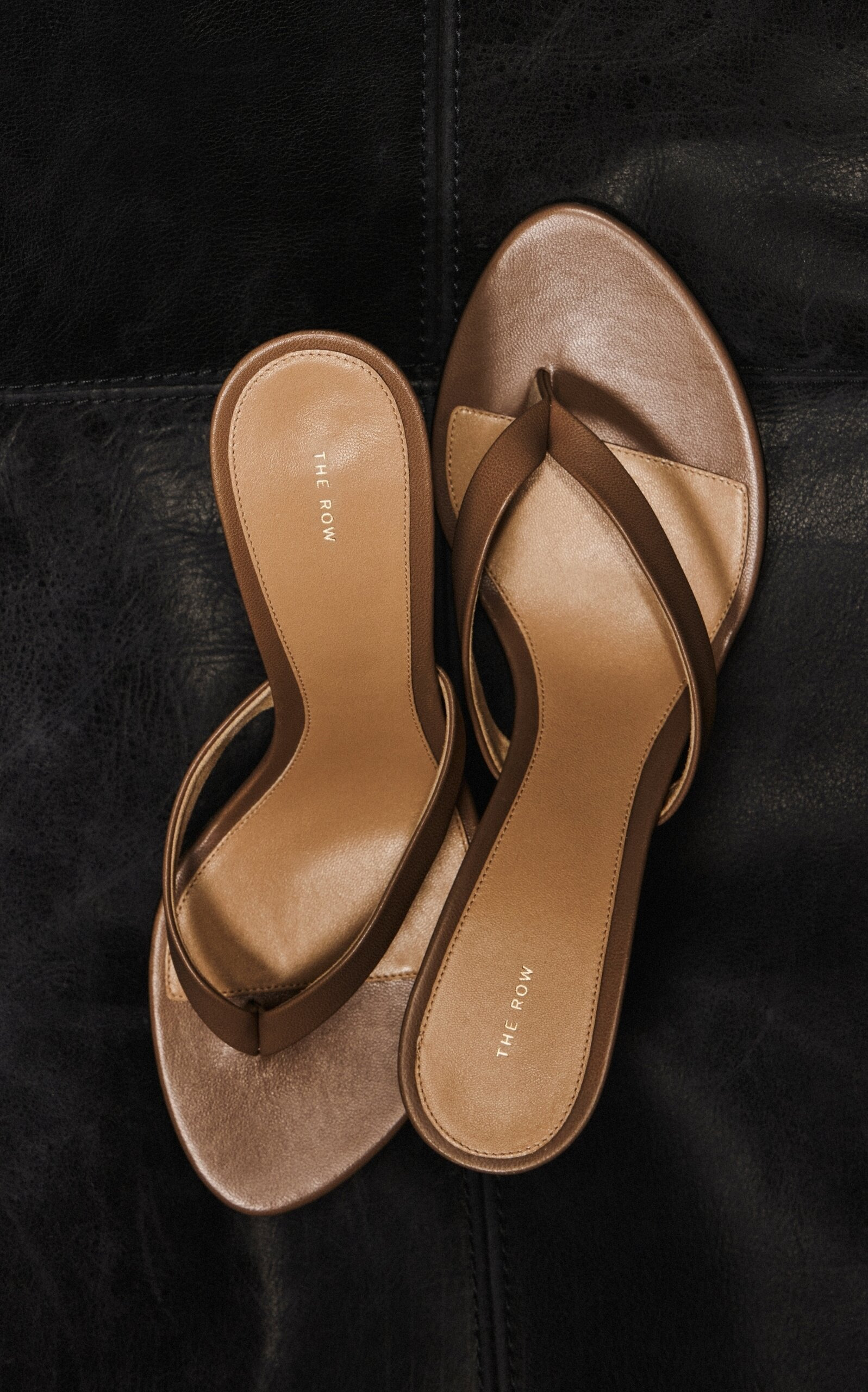Sacha Leather Thong Sandals grey - 2