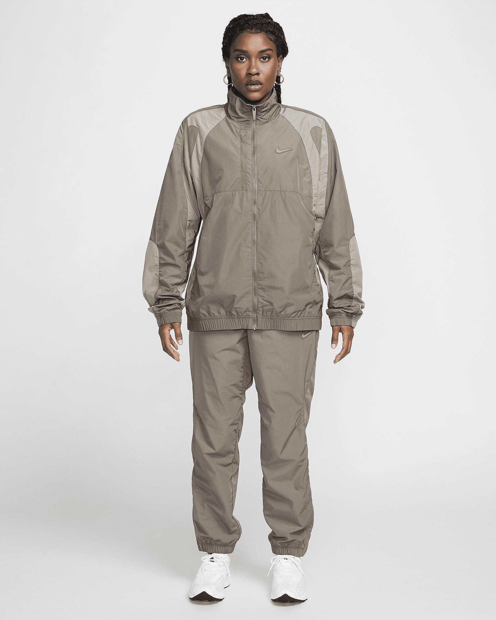 alound wide nylon track jaket （Grey） Nike NOCTA Northstar Nylon Track Jacket | REVERSIBLE