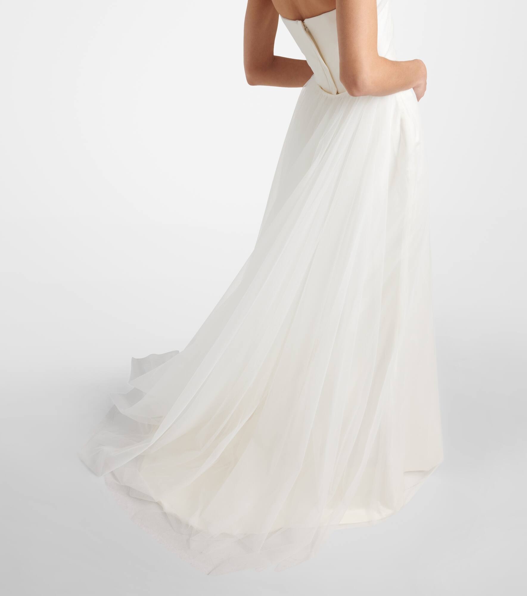 Bridal Rhea satin and tulle gown - 5