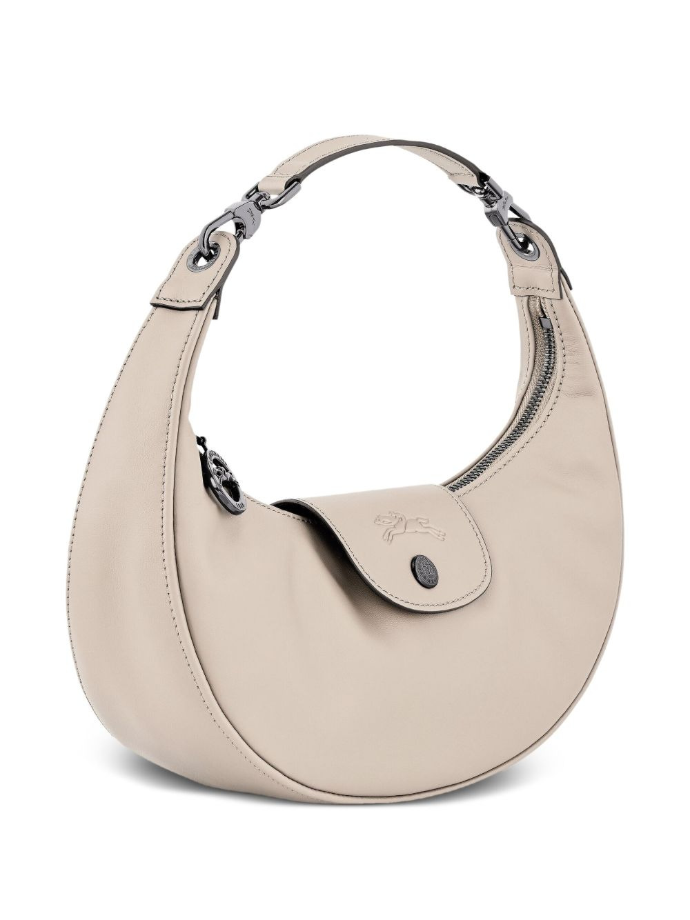 Le Pilage curved leather shoulder bag - 3