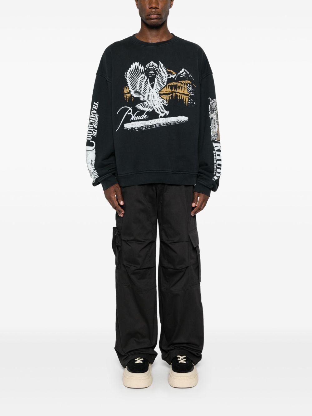 graphic-print cotton sweatshirt - 2