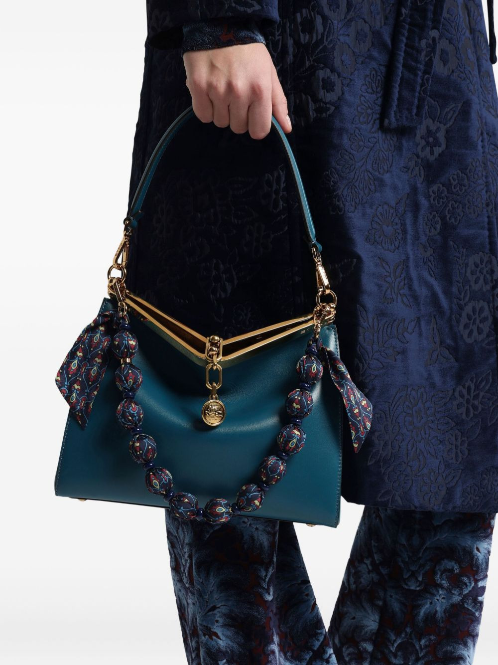 pailsey-print sphere bag chain - 2