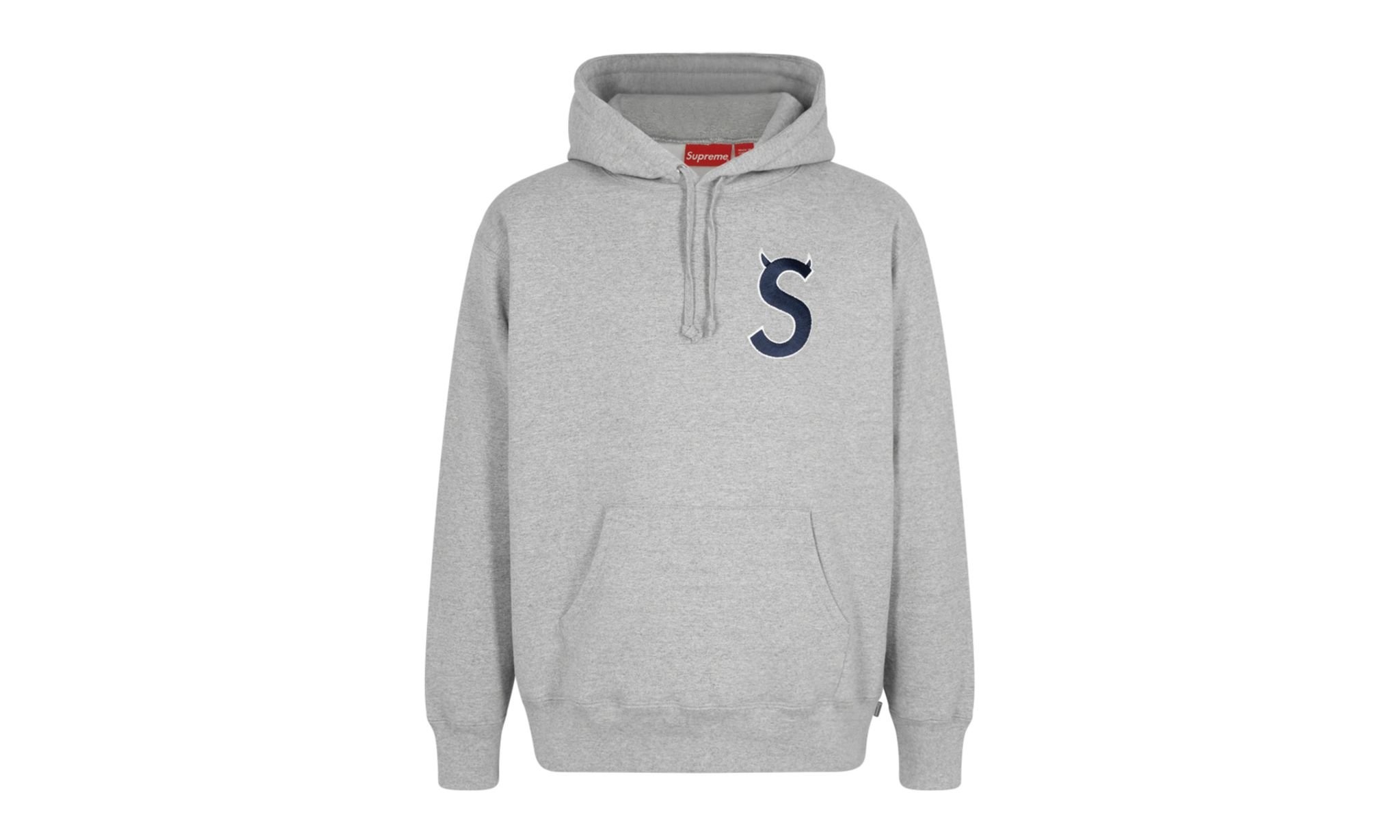 ウェア Supreme S Logo Hooded Grey 22FW Supreme S Logo Hooded Sweatshirt (SS25) - $158