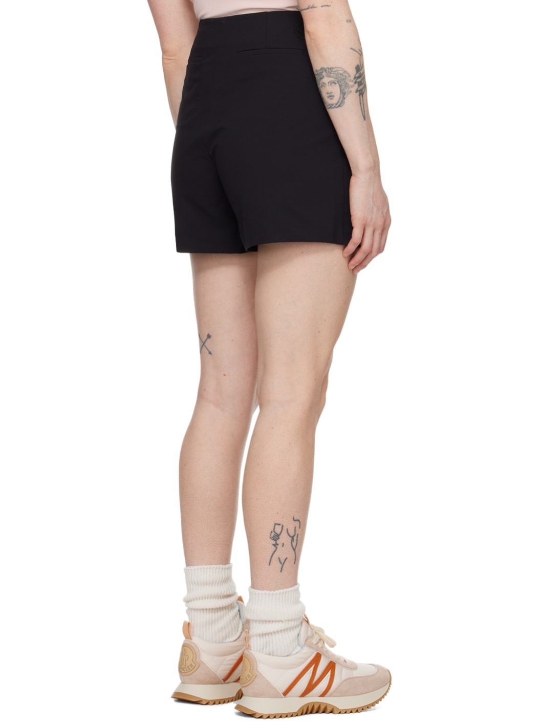 Black Wrap Skort - 3