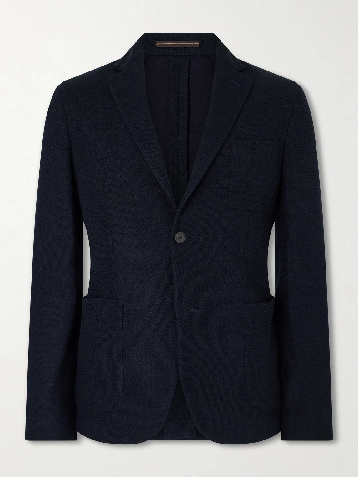 Wool-Blend Jersey Blazer - 1