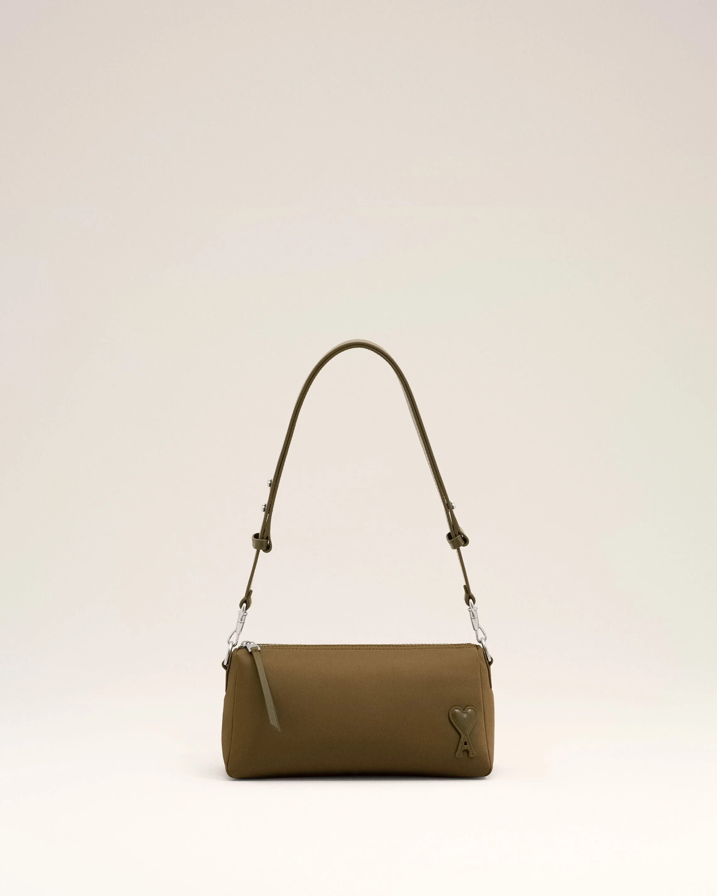 BROWN NYLON MARCEL BAG - 1
