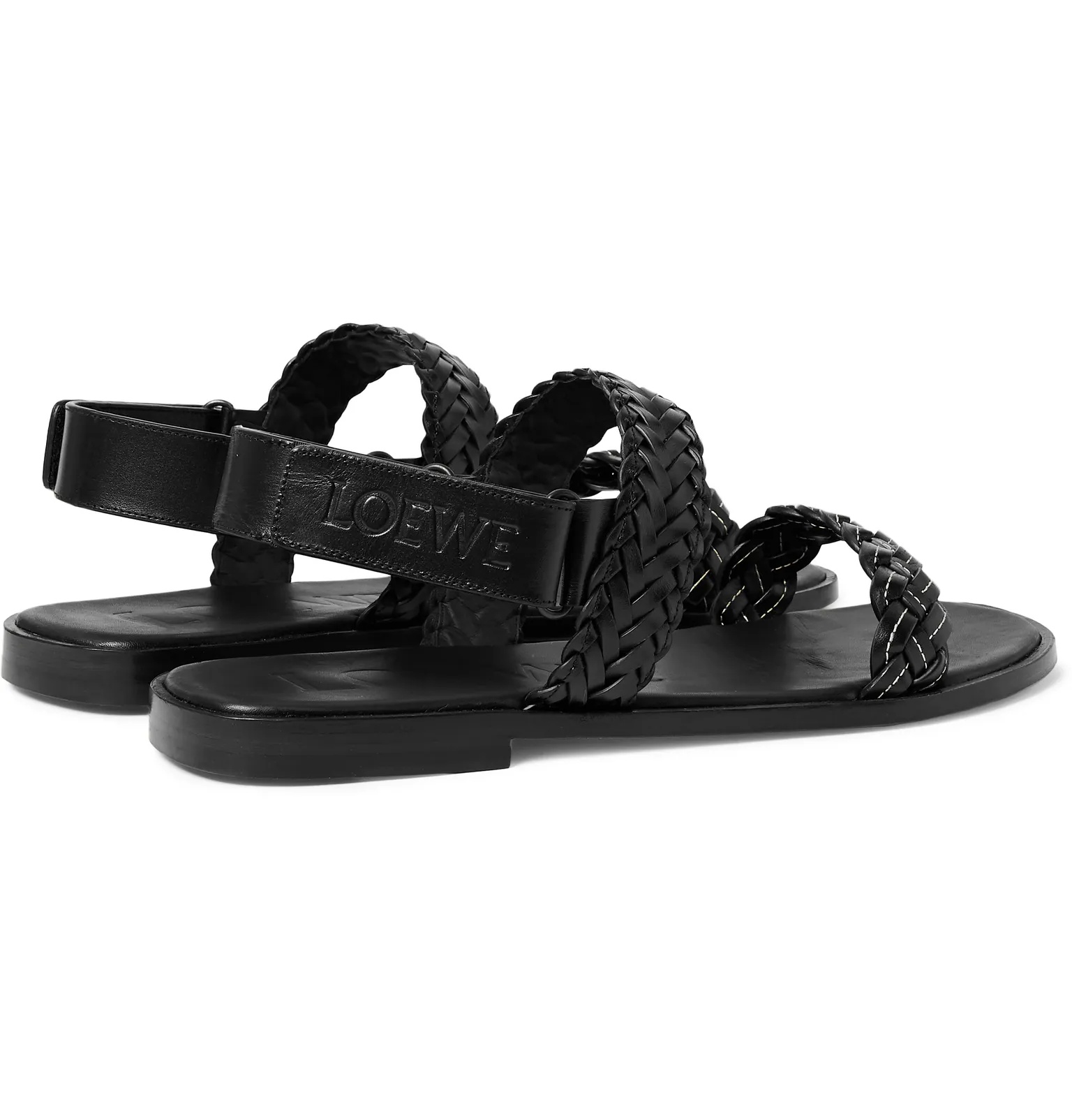 + Paula's Ibiza Braided Leather Sandals - 4