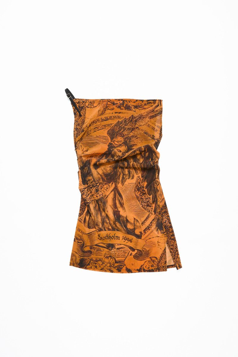 Printed dress - Orange 1