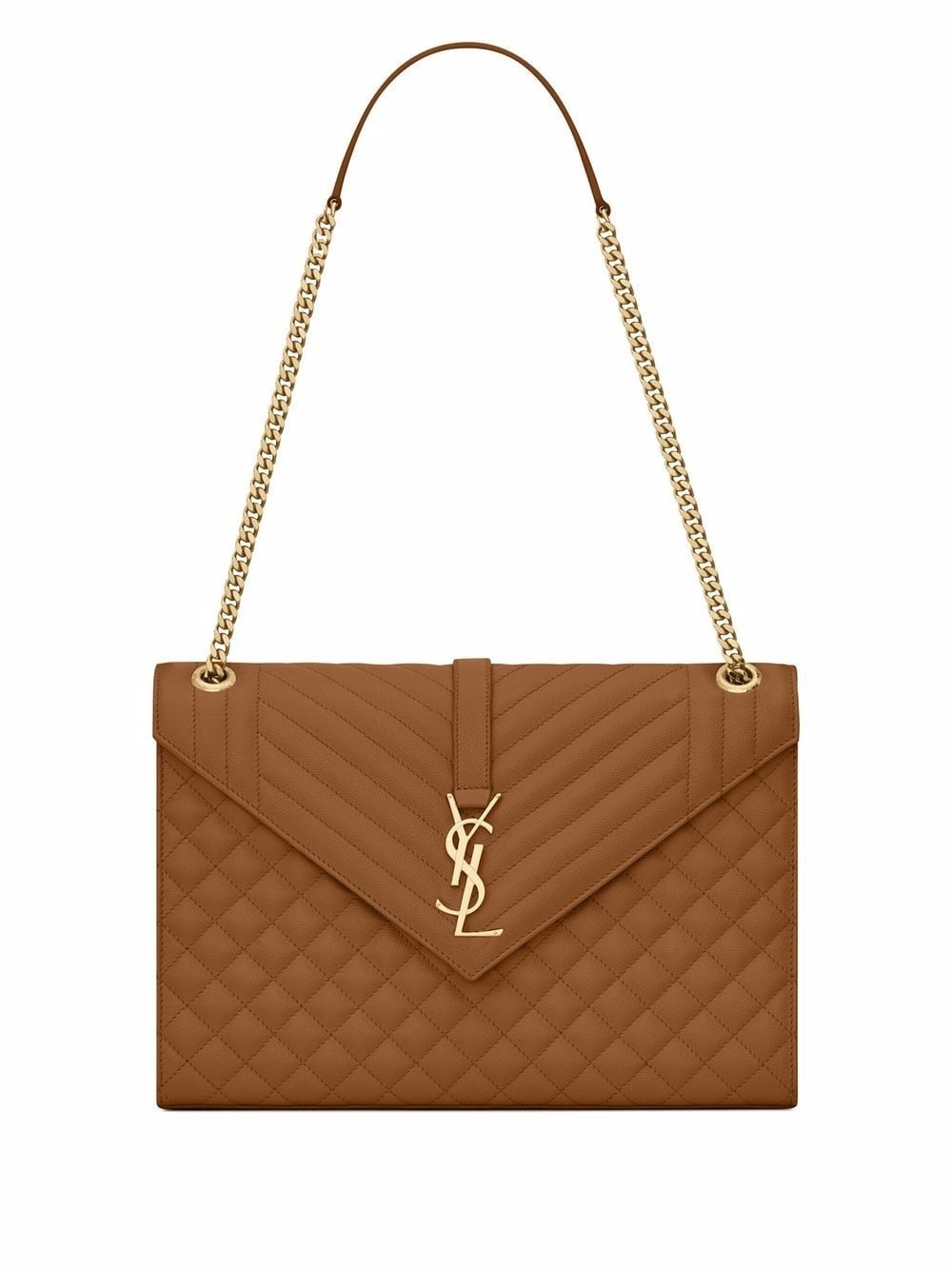 quilted monogram satchel - 1