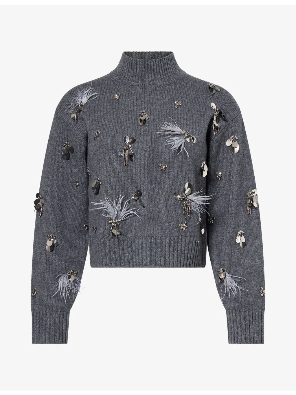 Gabriette Embellished Wool-Blend Jumper - 1