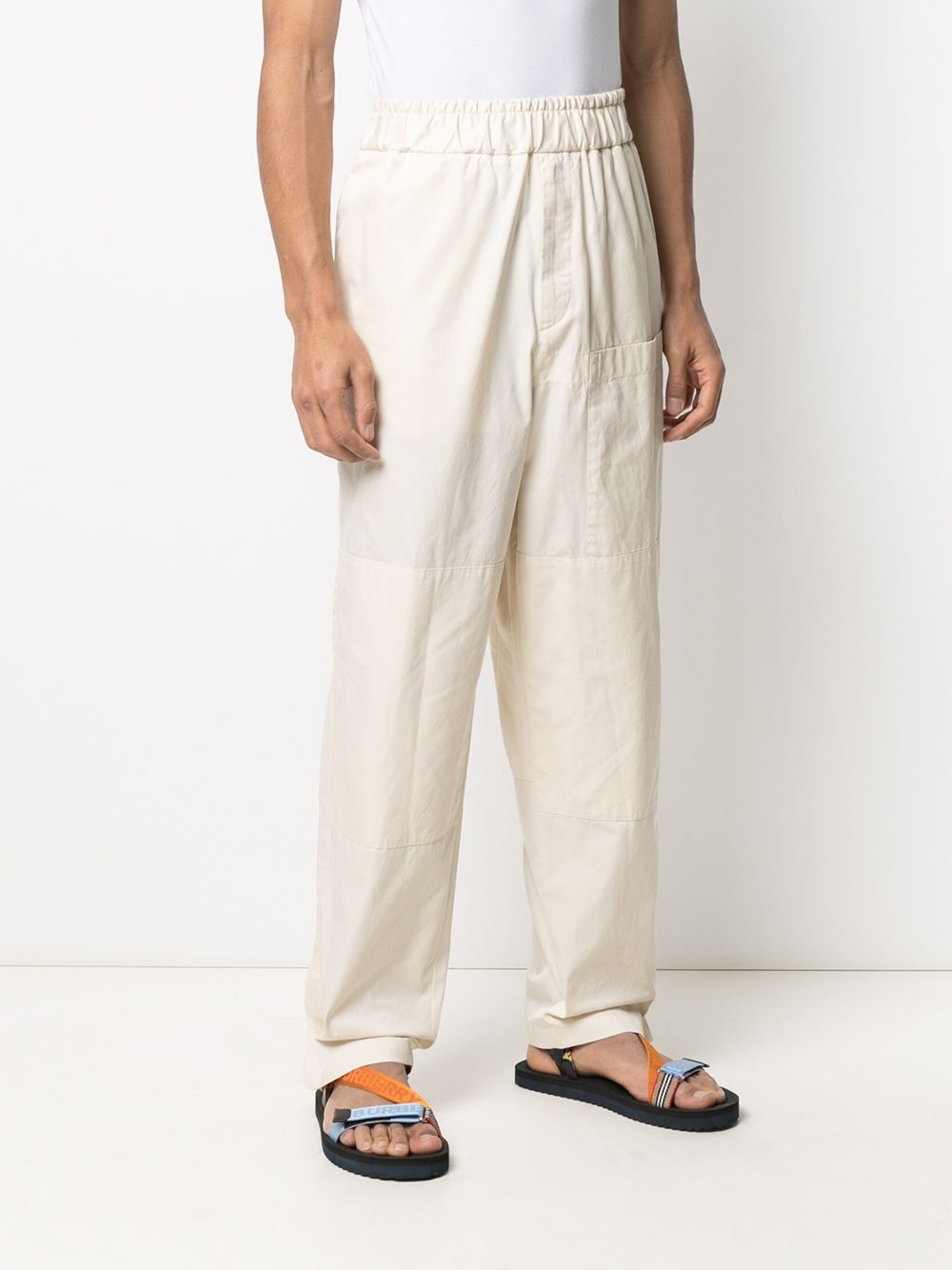 straight-leg pull-on trousers - 3