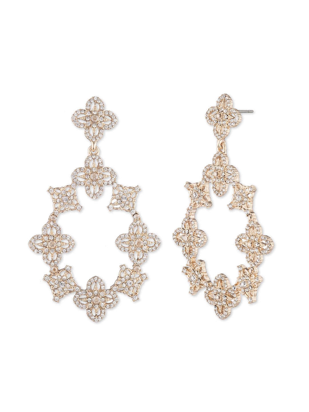 GOLD LACE ORBITAL EARRING - 1