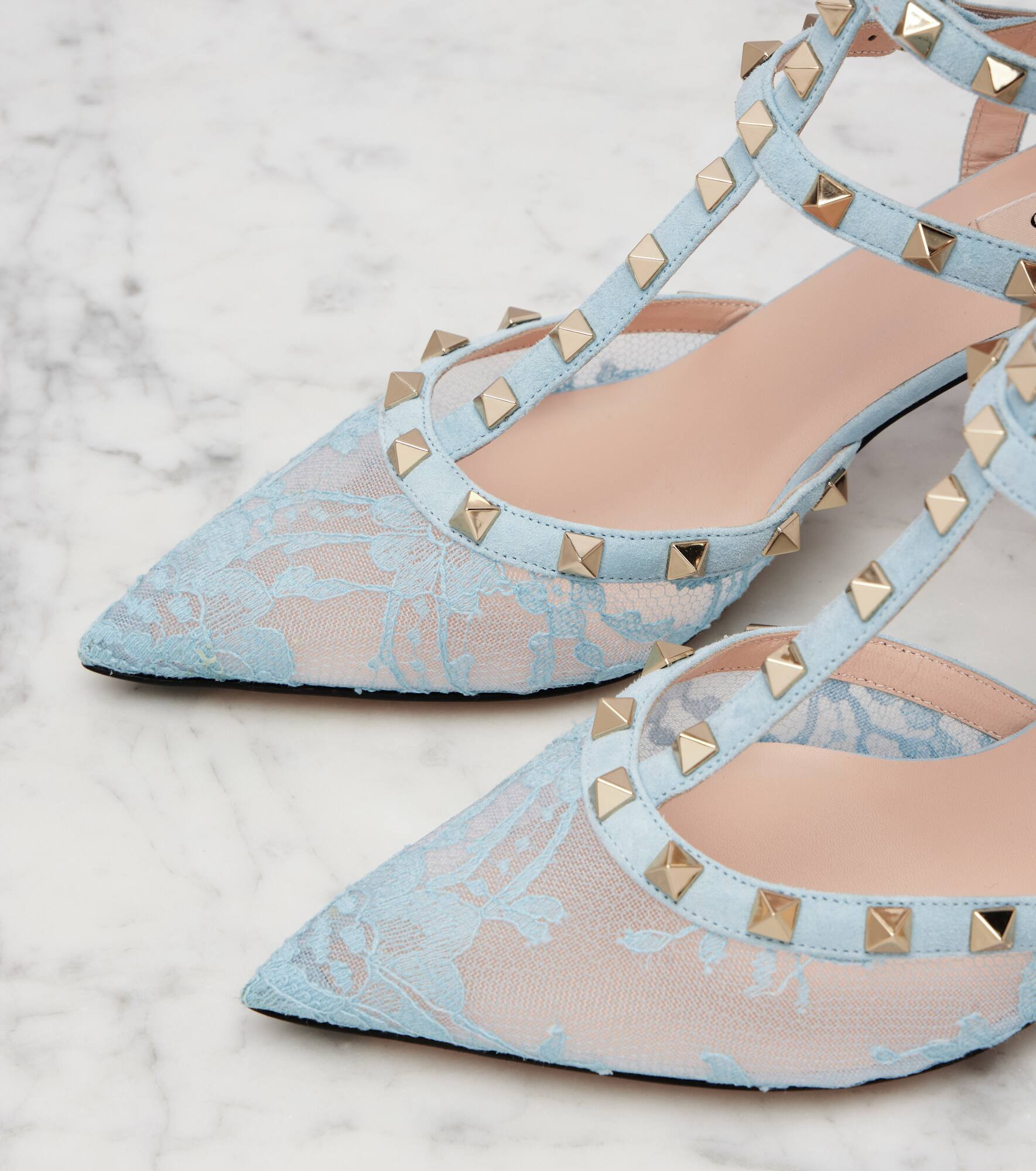 Rockstud 65 lace and leather pumps - 5