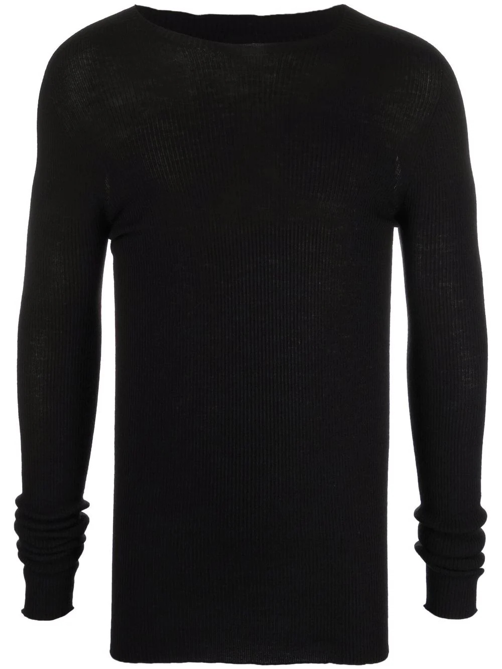 ribbed crew-neck jumper - 1