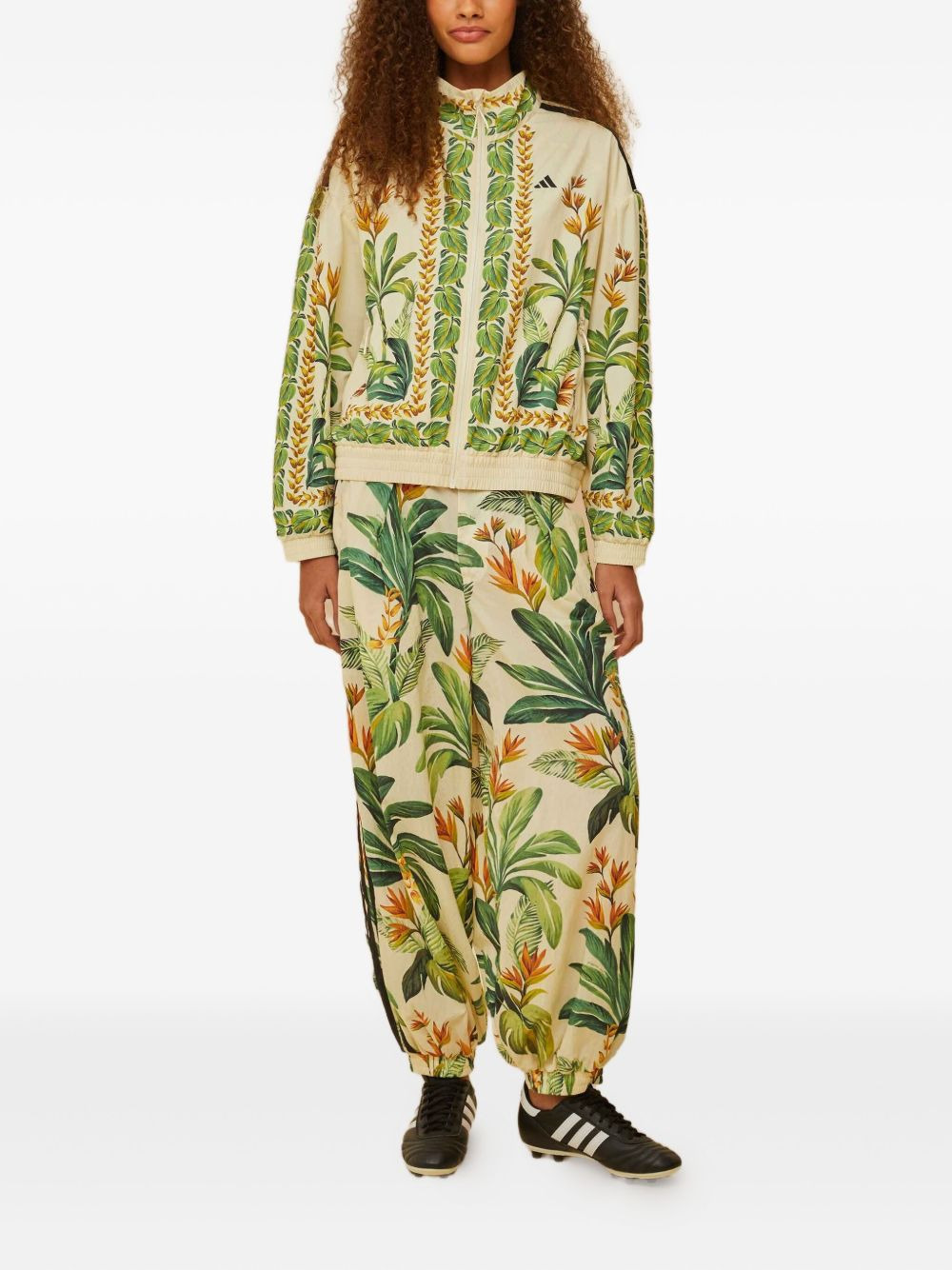 floral-print track jacket - 2