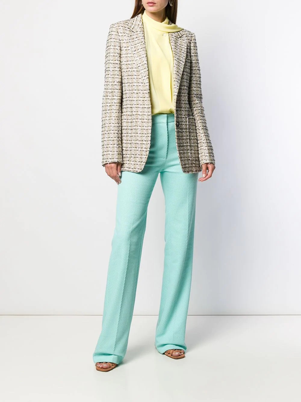 tweed-effect blazer - 2