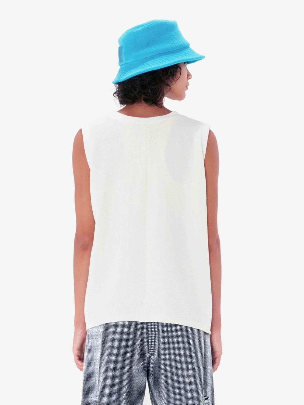 JWANDERSON ホワイト ツイストフロントトップス