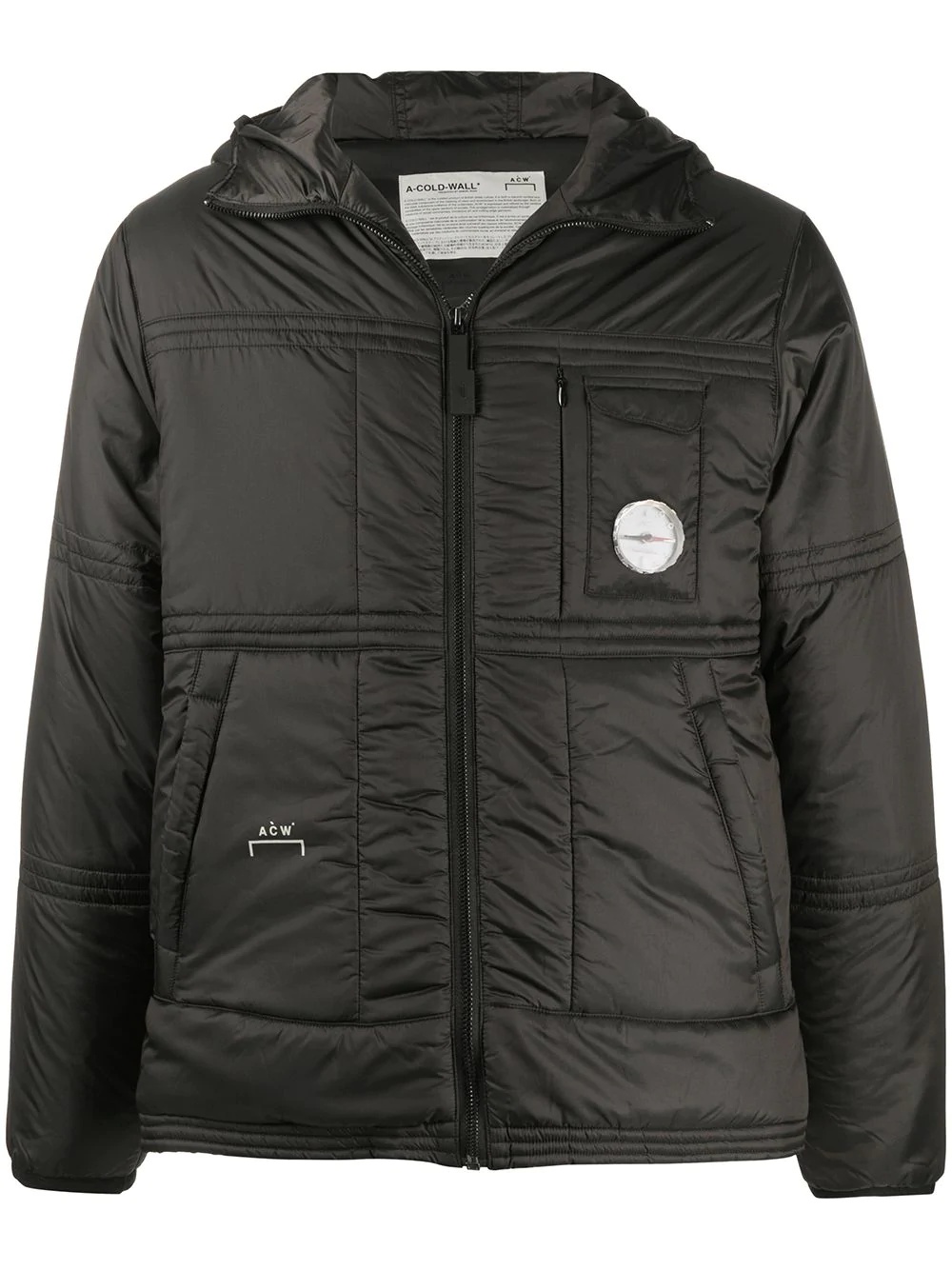 quilted compass insert jacket - 1