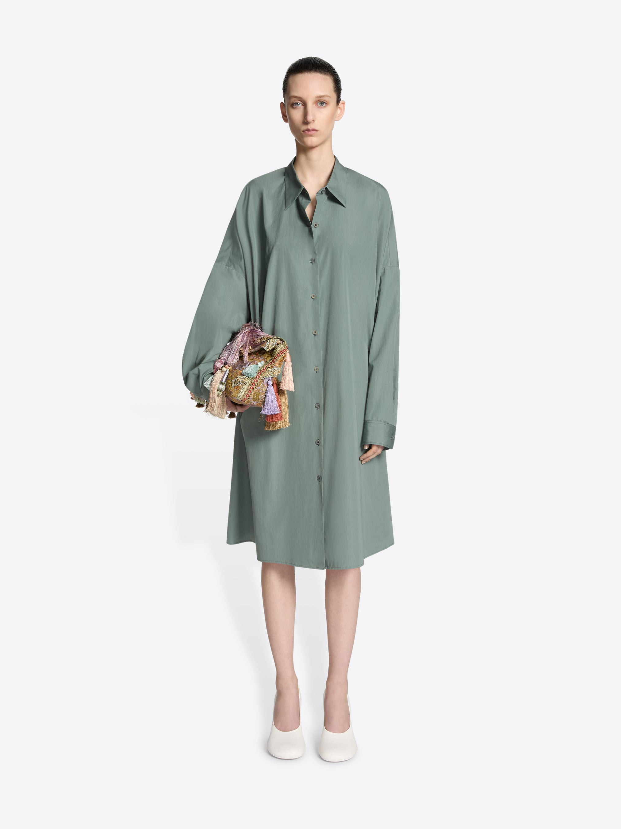 COTTON SHIRT DRESS - 2