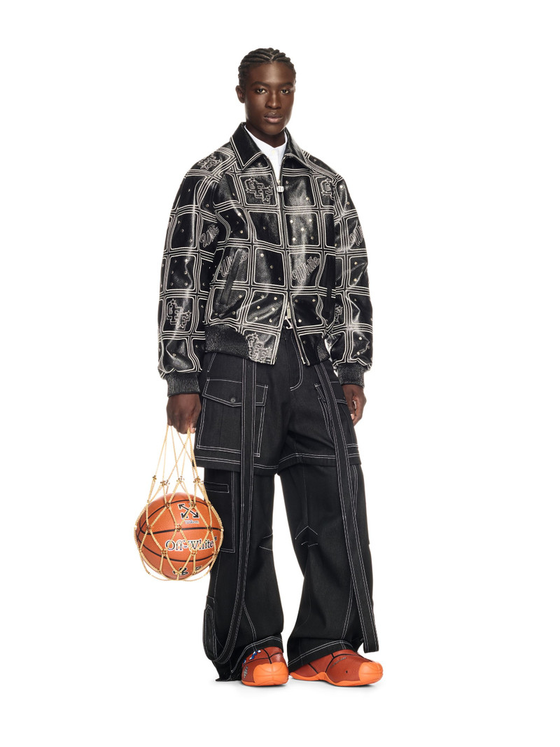 Off-White Black Stitch Twill Samurai Cargo Pants outlook
