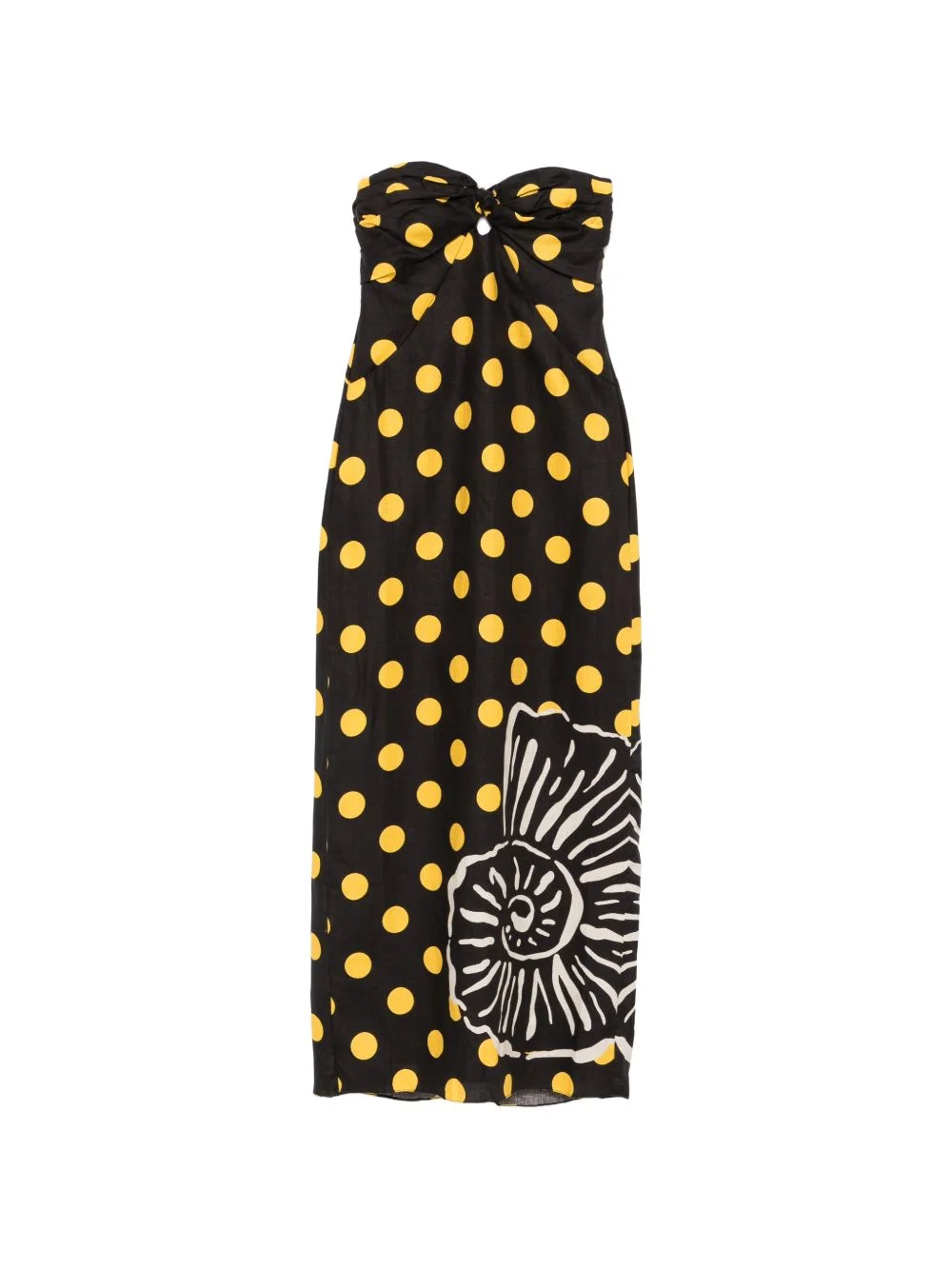 Leda polka-dot midi dress - 1