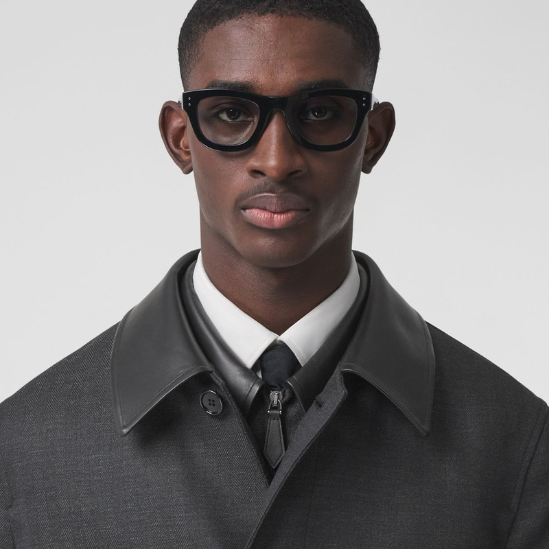 Lambskin Collar Wool Car Coat 3