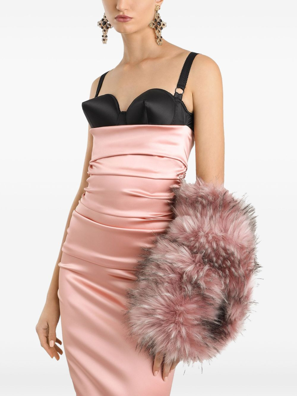 faux-fur scarf - 3