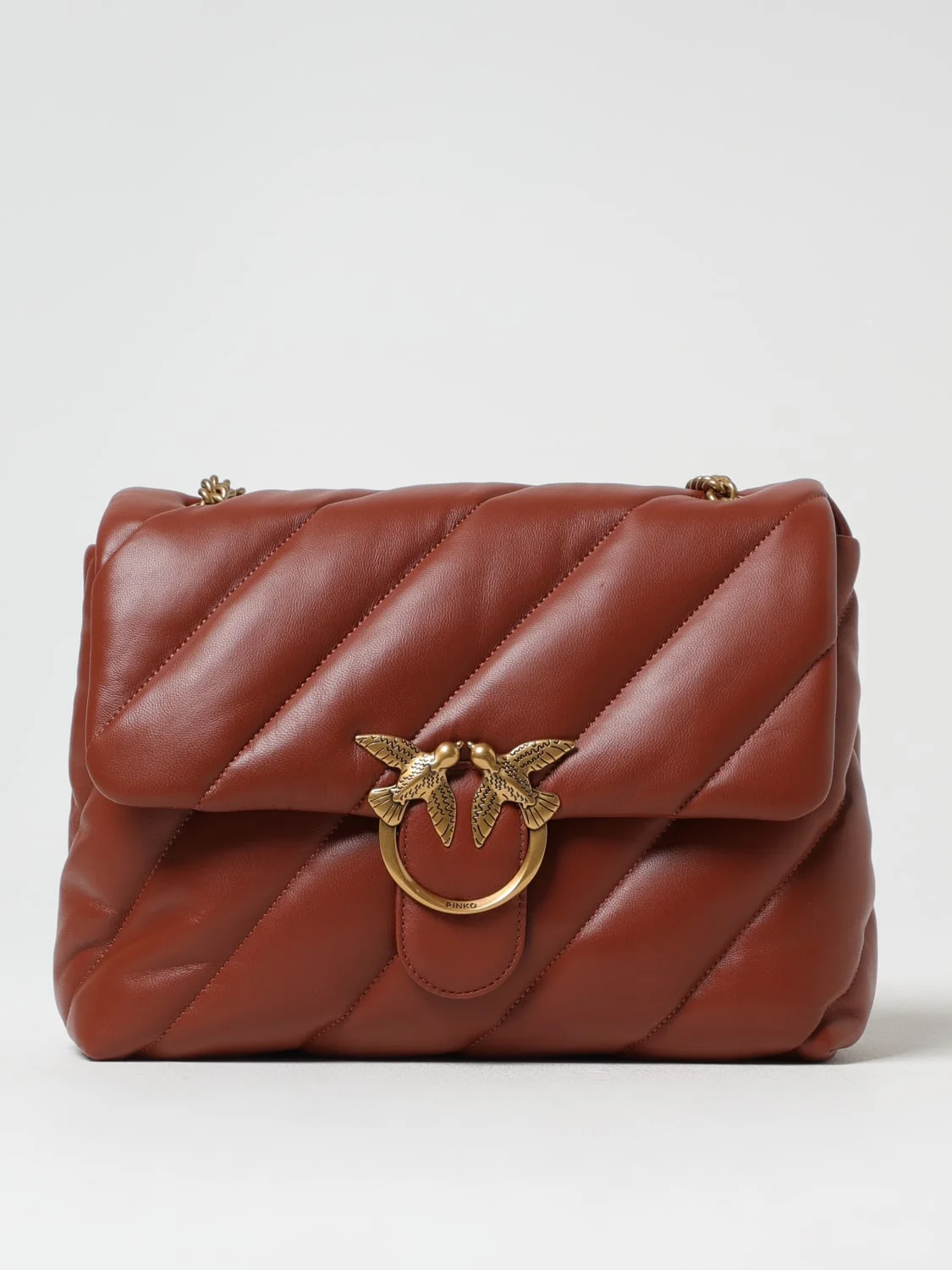 Pinko Love Puff quilted Nappa leather crossbody bag - 1