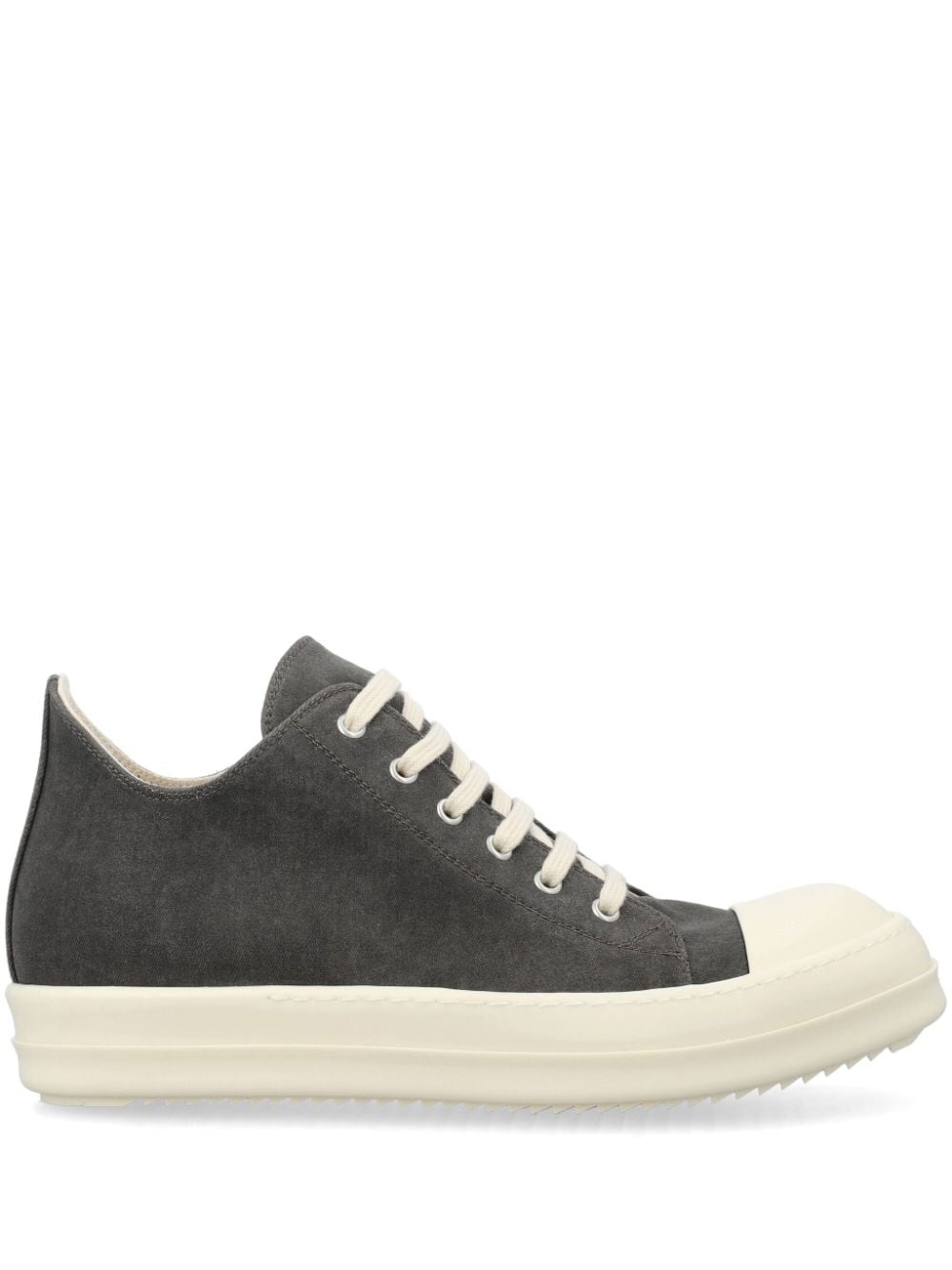 lace-up canvas sneakers - 1
