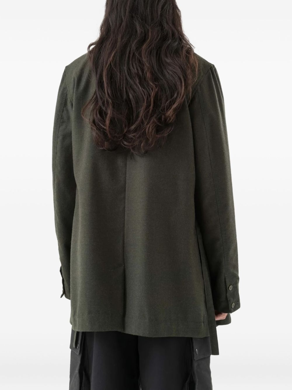 wrapped-front blazer - 4