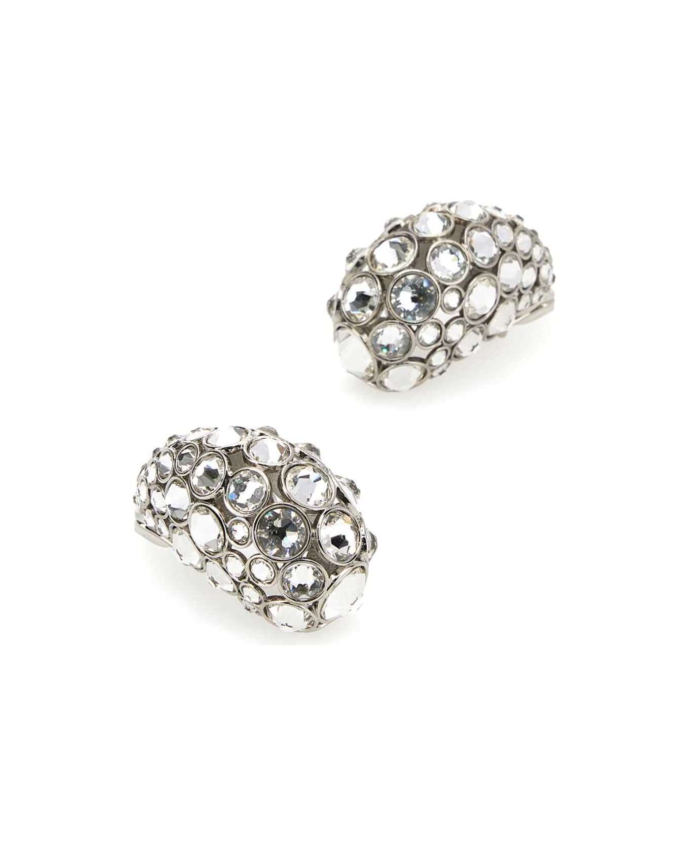 Embellished Metal Earrings - 2