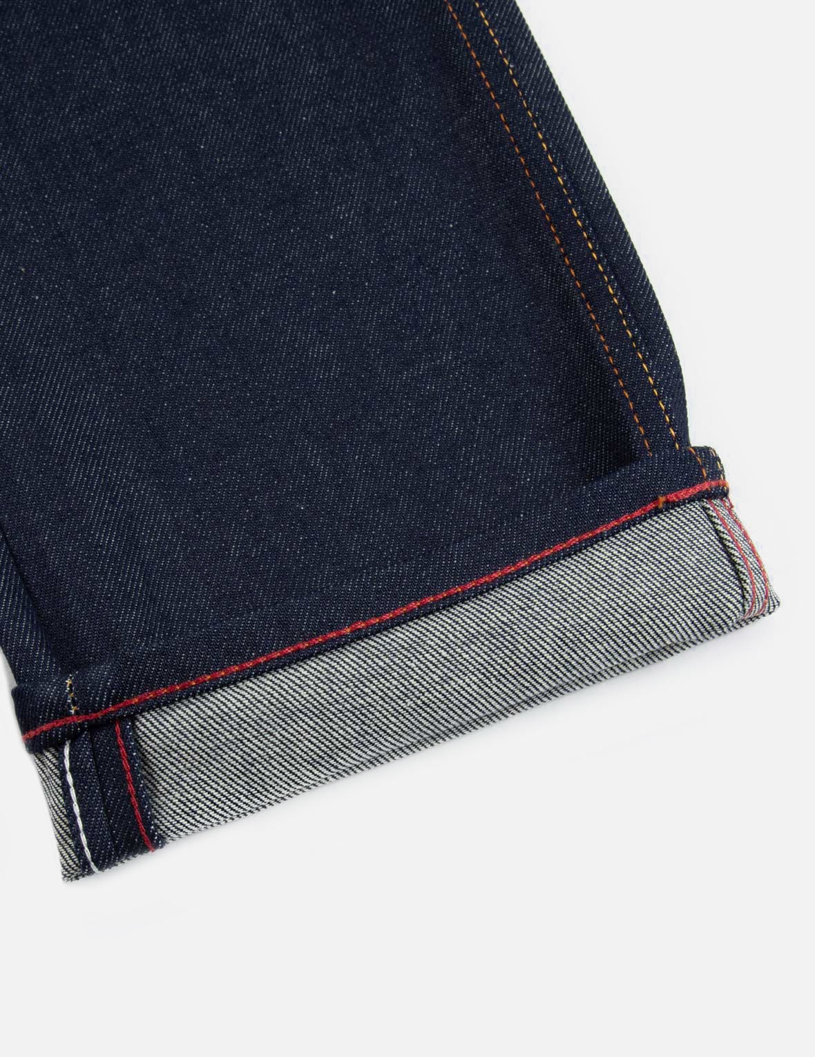Brocade Kamon and Seagull Embroidery Slim-Fit Jeans #2010 - 11