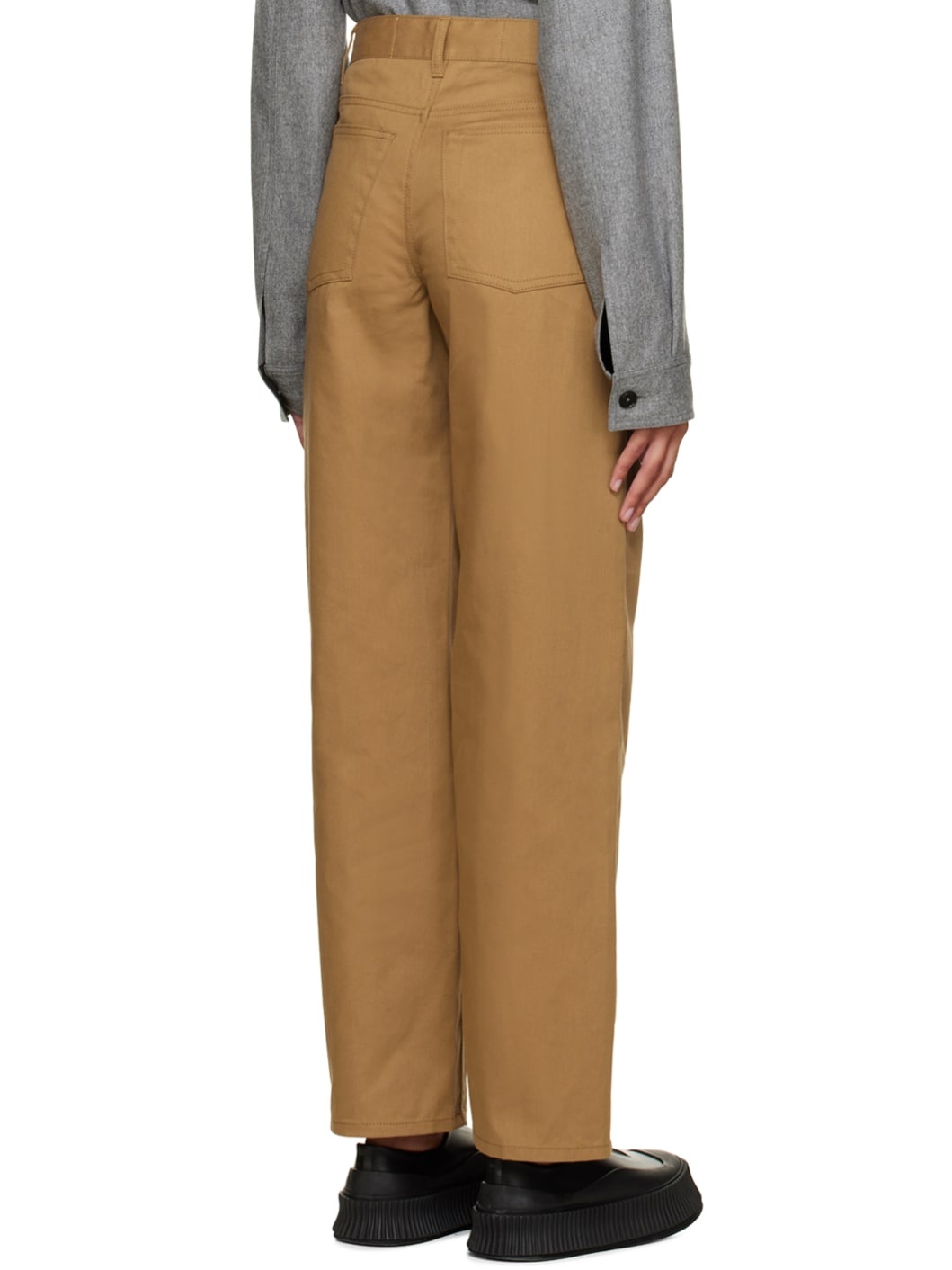 Brown Straight Cut Jeans - 3