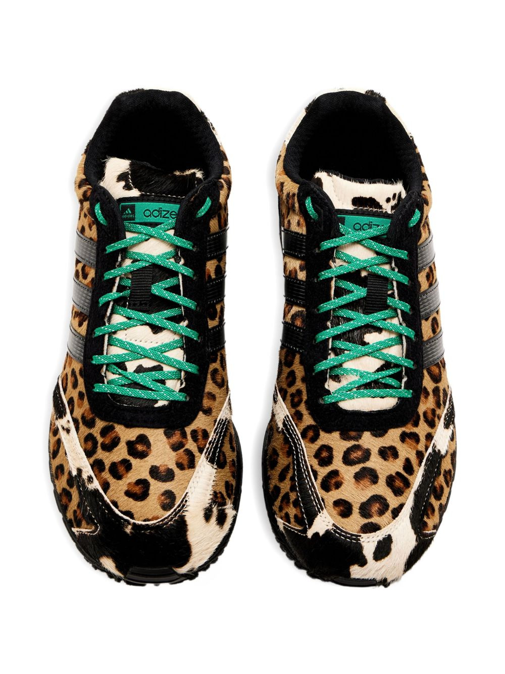 Adizero Adios leopard-print stripe sneakers - 3