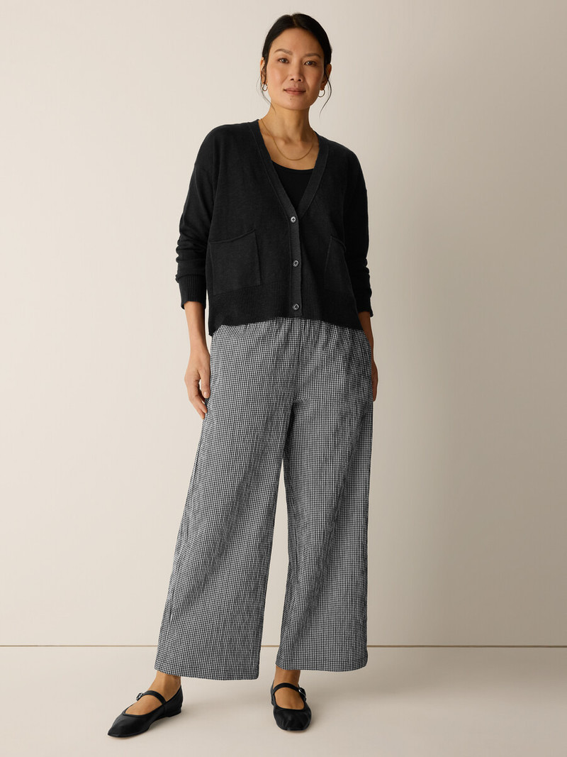 Organic Linen Cotton Slub Slouchy Cardigan 3