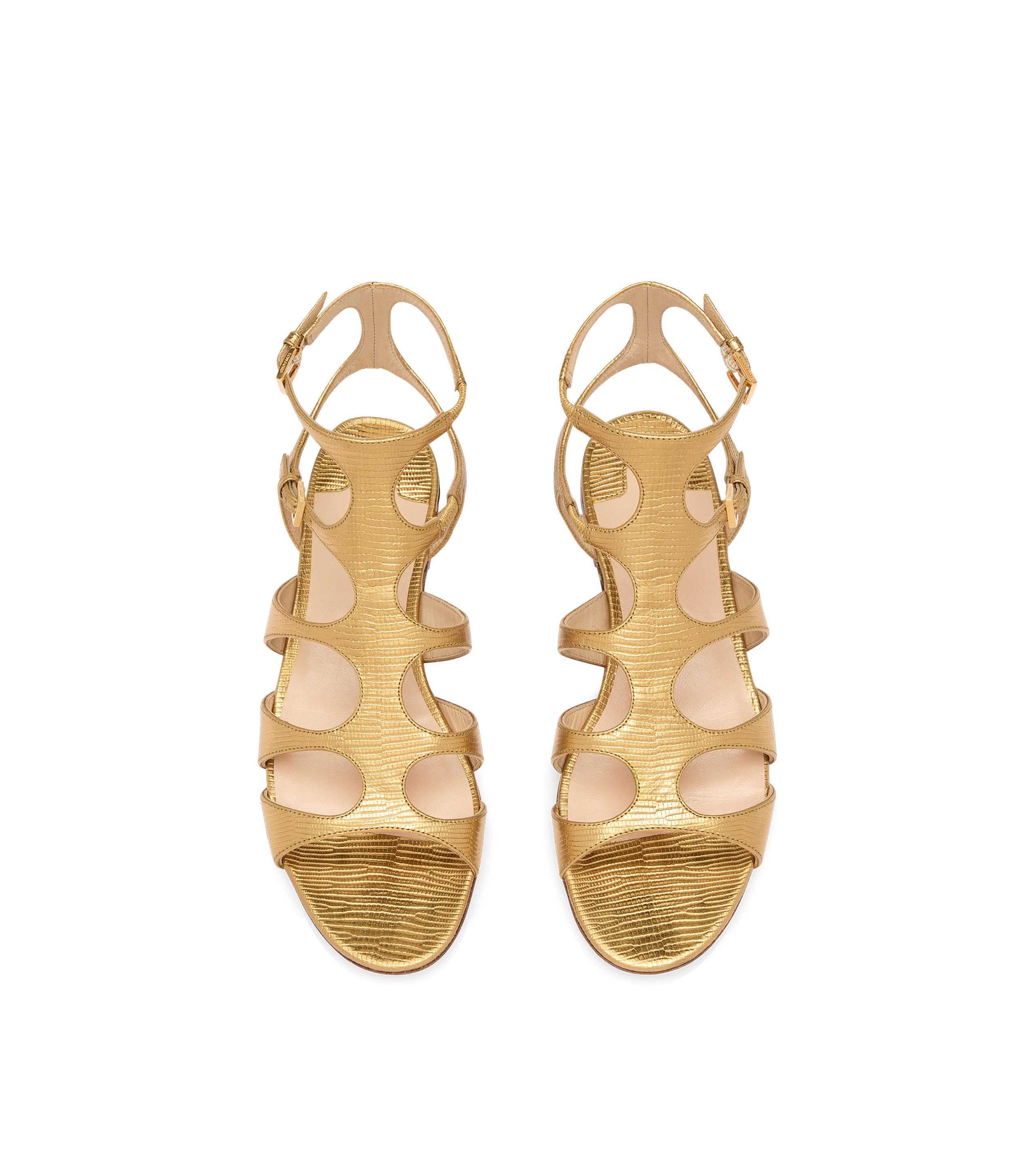 LAMINATED PRINTED LIZARD PARADIS SANDAL - 4