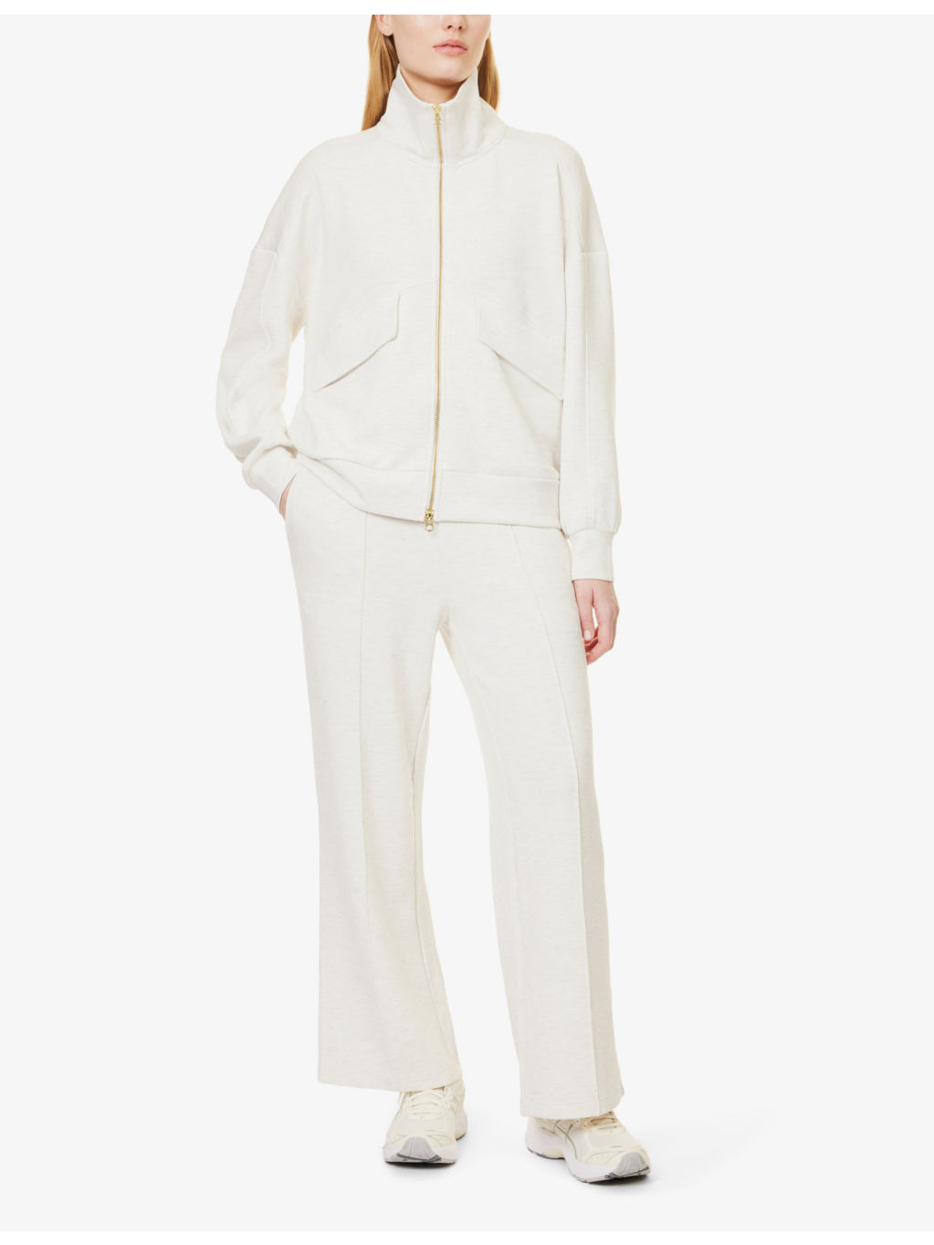The Wide Leg 28 high-rise stretch-jersey trousers - 2