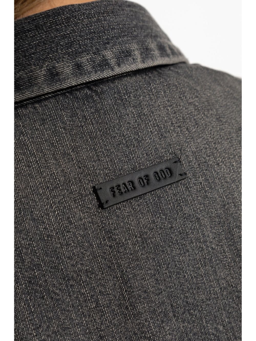 vented denim shirt - 5