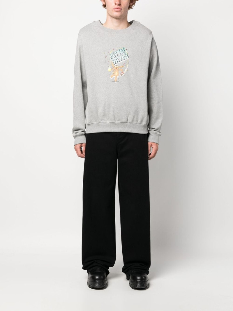 Martine Rose Better Days graphic-print cotton sweatshirt outlook
