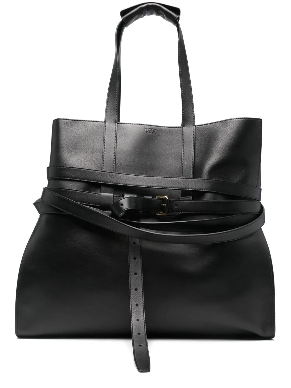 leather tote bag - 1