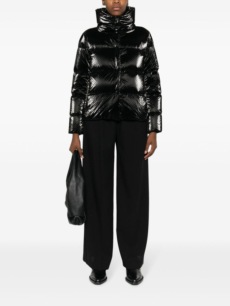 Herno snakeskin-effect padded jacket outlook